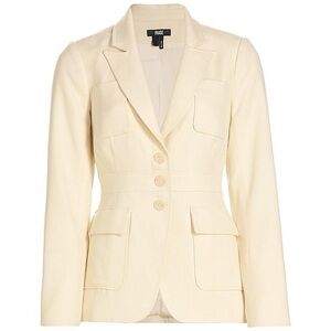 Paige Shania Three Button Blazer Size 2 NWT Cream